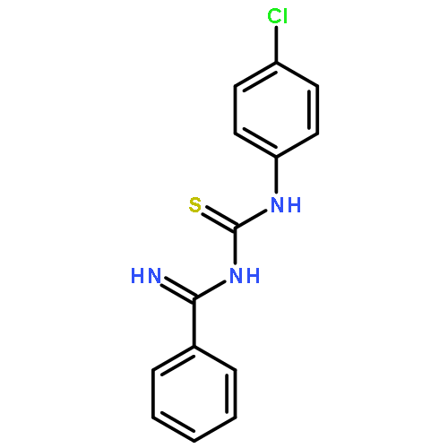 BENZENECARBOXIMIDAMIDE, N-[[(4-CHLOROPHENYL)AMINO]THIOXOMETHYL]-