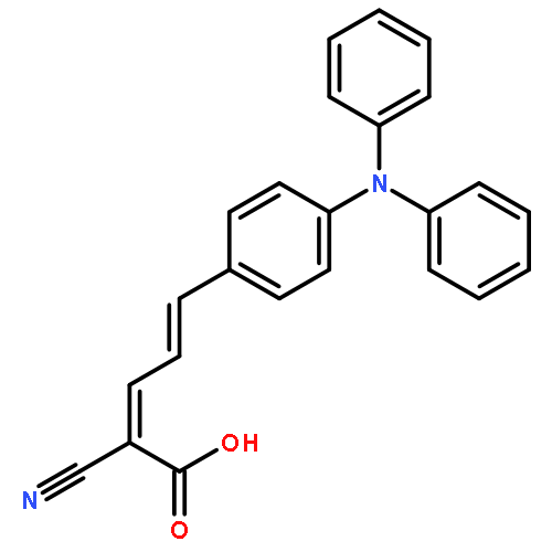 2-CYANO-5-[4-(N-PHENYLANILINO)PHENYL]PENTA-2,4-DIENOIC ACID 