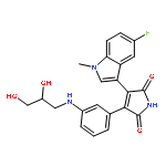 3-[3-(2,3-DIHYDROXYPROPYLAMINO)PHENYL]-4-(5-FLUORO-1-METHYLINDOL-3-YL)PYRROLE-2,5-DIONE 