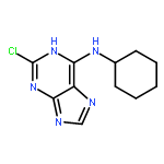 1H-Purin-6-amine, 2-chloro-N-cyclohexyl-