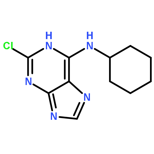 1H-Purin-6-amine, 2-chloro-N-cyclohexyl-