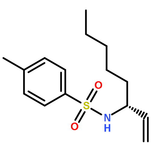 Benzenesulfonamide, N-[(1R)-1-ethenylhexyl]-4-methyl-