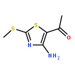 1-[4-AMINO-2-(METHYLSULFANYL)-1,3-THIAZOL-5-YL]ETHANONE 