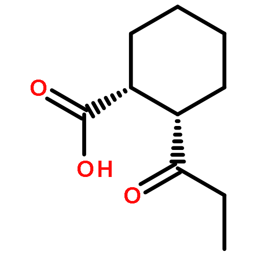 Cyclohexanecarboxylic acid, 2-(1-oxopropyl)-, (1R,2S)-rel-