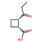 Cyclobutanecarboxylicacid, 2-(1-oxopropyl)-, (1R,2S)-rel-