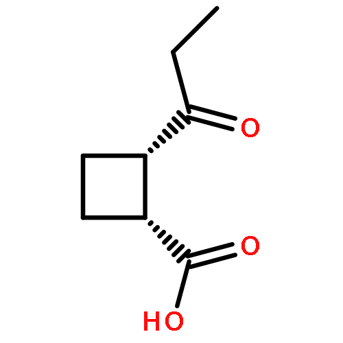 Cyclobutanecarboxylicacid, 2-(1-oxopropyl)-, (1R,2S)-rel-