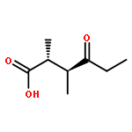 Hexanoic acid, 2,3-dimethyl-4-oxo-, (2R,3S)-rel-