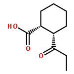 Cyclohexanecarboxylic acid, 2-(1-oxopropyl)-, (1R,2S)-