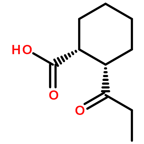 Cyclohexanecarboxylic acid, 2-(1-oxopropyl)-, (1R,2S)-