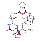 Cyclo(glycyl-L-leucyl-L-phenylalanyl-L-prolyl-L-histidyl-L-prolyl-L-prolyl)