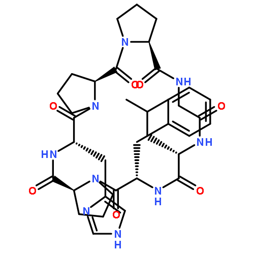 Cyclo(glycyl-L-leucyl-L-phenylalanyl-L-prolyl-L-histidyl-L-prolyl-L-prolyl)