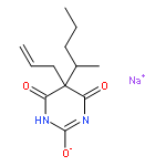 2,4,6(1H,3H,5H)-Pyrimidinetrione,5-(1-methylbutyl)-5-(2-propen-1-yl)-, sodium salt (1:1)