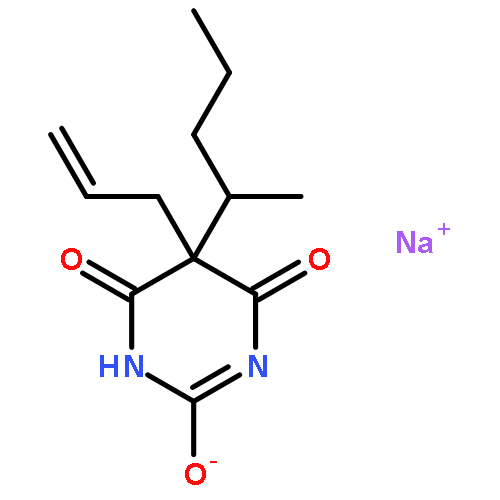 2,4,6(1H,3H,5H)-Pyrimidinetrione,5-(1-methylbutyl)-5-(2-propen-1-yl)-, sodium salt (1:1)