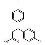 Benzenepropanoic acid, 4-fluoro-b-(4-fluorophenyl)-