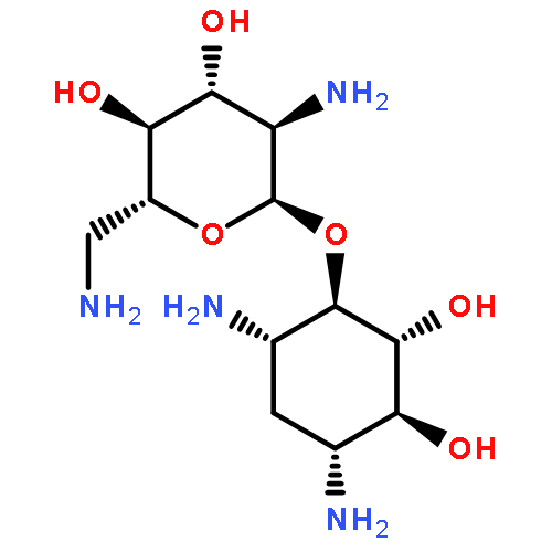 (1'R,3'S,3S,5R,6R)-5-AMINO-2-AMINOMETHYL-6-(4,6-DIAMINO-2,3-DIHYDROXY-CYCLOHEXYLOXY)-TETRAHYDRO-PYRAN-3,4-DIOL 