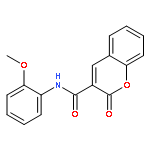 2H-1-Benzopyran-3-carboxamide, N-(2-methoxyphenyl)-2-oxo-