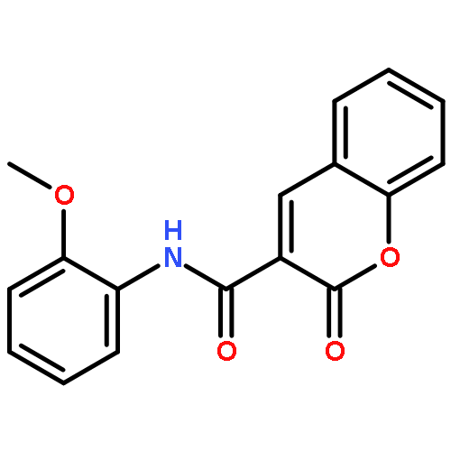 2H-1-Benzopyran-3-carboxamide, N-(2-methoxyphenyl)-2-oxo-