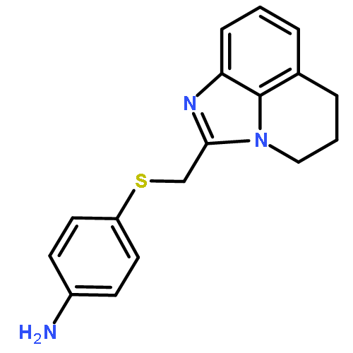 4-[(5,6-DIHYDRO-4H-IMIDAZO[4,5,1-IJ]QUINOLIN-2-YLMETHYL)SULFANYL]ANILINE 