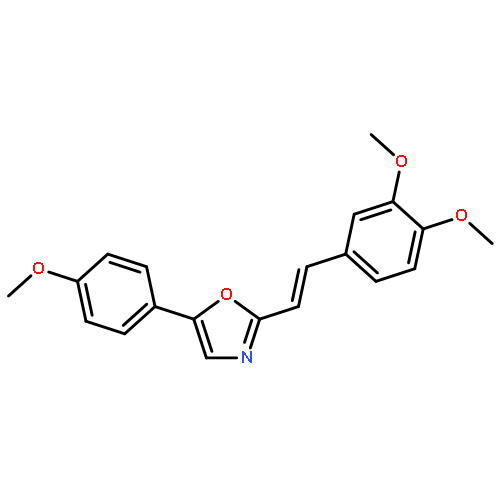 2-[(E)-2-(3,4-DIMETHOXYPHENYL)ETHENYL]-5-(4-METHOXYPHENYL)-1,3-OXAZOLE 