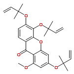 9H-XANTHEN-9-ONE, 3,5,6-TRIS[(1,1-DIMETHYL-2-PROPENYL)OXY]-1-METHOXY-