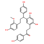 3-(2,4-Dihydroxy-5-(3-(4-hydroxy-2-methoxyphenyl)-1-(4-hydroxyphenyl)propyl)phenyl)-1-(4-hydroxyphenyl)propan-1-one