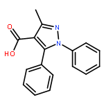 1H-Pyrazole-4-carboxylic acid, 3-methyl-1,5-diphenyl-