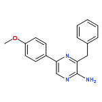 2-Pyrazinamine,5-(4-methoxyphenyl)-3-(phenylmethyl)-