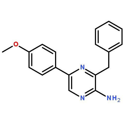 2-Pyrazinamine,5-(4-methoxyphenyl)-3-(phenylmethyl)-