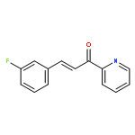 2-Propen-1-one, 3-(3-fluorophenyl)-1-(2-pyridinyl)-