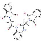 <br>N,N'-1,2-Phenylene bis [1,3-dihydro-alfa,alfa-dimethyl 1,3-dioxo-2H-isoindo le-2-acetamide