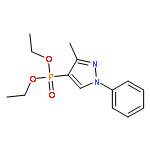 PHOSPHONIC ACID, (3-METHYL-1-PHENYL-1H-PYRAZOL-4-YL)-, DIETHYL ESTER