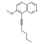 ISOQUINOLINE, 8-(1-HEXYNYL)-7-METHOXY-