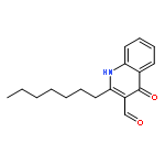 2-Heptyl-4-oxo-1,4-dihydroquinoline-3-carbaldehyde