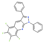 1H-PYRAZOLO[3,4-B]QUINOLINE, 5,6,7,8-TETRAFLUORO-1,3-DIPHENYL-