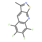 Isothiazolo[5,4-b]quinoline, 5,6,7,8-tetrafluoro-3-methyl-