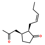 Cyclopentanone, 3-(2-oxopropyl)-2-(2Z)-2-pentenyl-, (2R,3S)-rel-