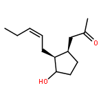 2-Propanone, 1-[(1R,2S)-3-hydroxy-2-(2Z)-2-pentenylcyclopentyl]-, rel-