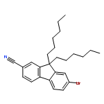 9H-FLUORENE-2-CARBONITRILE, 7-BROMO-9,9-DIHEXYL-