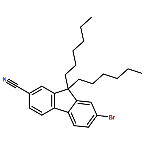 9H-FLUORENE-2-CARBONITRILE, 7-BROMO-9,9-DIHEXYL-