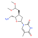 Thymidine, 5'-amino-3',5'-dideoxy-3'-(2,2-dimethoxyethyl)-