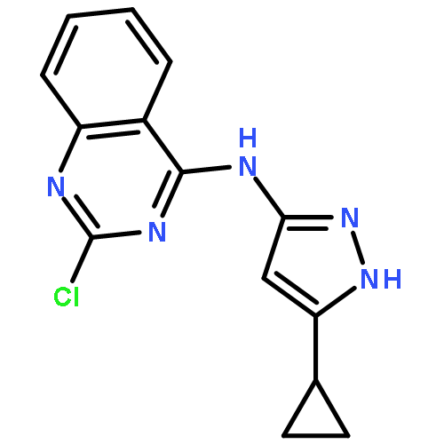 4-Quinazolinamine, 2-chloro-N-(5-cyclopropyl-1H-pyrazol-3-yl)-