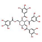 2,3,4,6-tetra-O-galloyl-beta-D-glucose