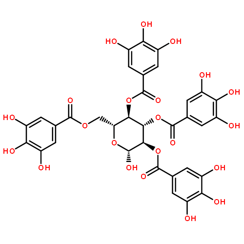 2,3,4,6-tetra-O-galloyl-beta-D-glucose