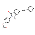 1H-Isoindole-1,3(2H)-dione, 2-[4-(acetyloxy)phenyl]-5-(phenylethynyl)-