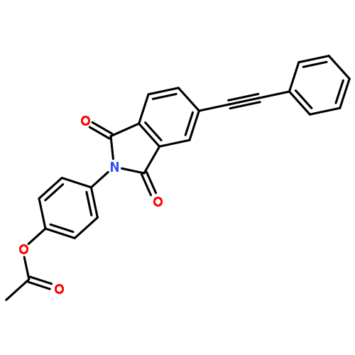 1H-Isoindole-1,3(2H)-dione, 2-[4-(acetyloxy)phenyl]-5-(phenylethynyl)-