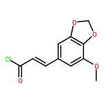 2-PROPENOYL CHLORIDE, 3-(7-METHOXY-1,3-BENZODIOXOL-5-YL)-, (2E)-