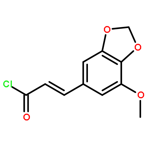 2-PROPENOYL CHLORIDE, 3-(7-METHOXY-1,3-BENZODIOXOL-5-YL)-, (2E)-