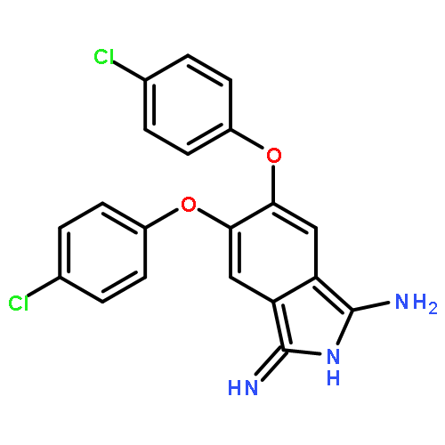 1H-ISOINDOL-3-AMINE, 5,6-BIS(4-CHLOROPHENOXY)-1-IMINO-