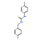 1-(4-fluorobenzyl)-3-(4-methylphenyl)thiourea