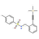 BENZENESULFONAMIDE, 4-METHYL-N-[[2-[(TRIMETHYLSILYL)ETHYNYL]PHENYL]METHYL]-